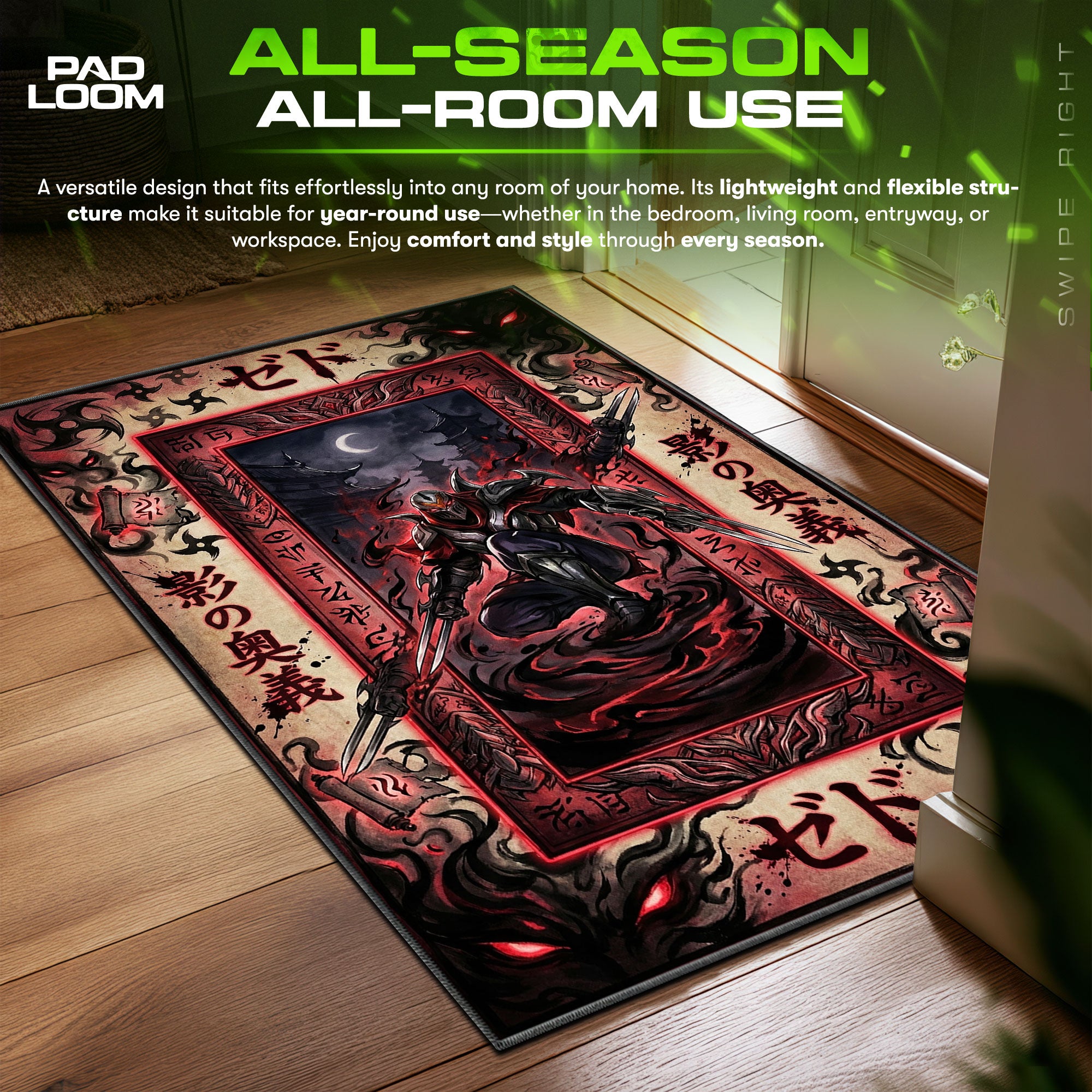 Zed Shadow Master Rug - League of Legends Chair Mat