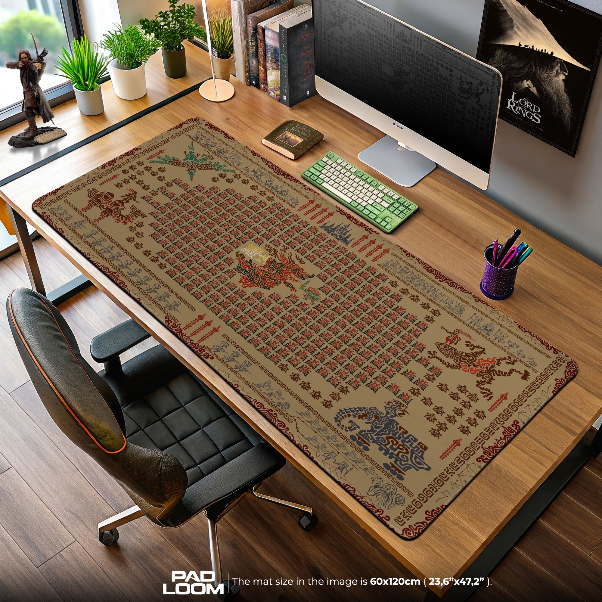 Zelda Breath of the Wild Ancient Hyrule Mouse Pad, Sheikah Slate Desk Mat