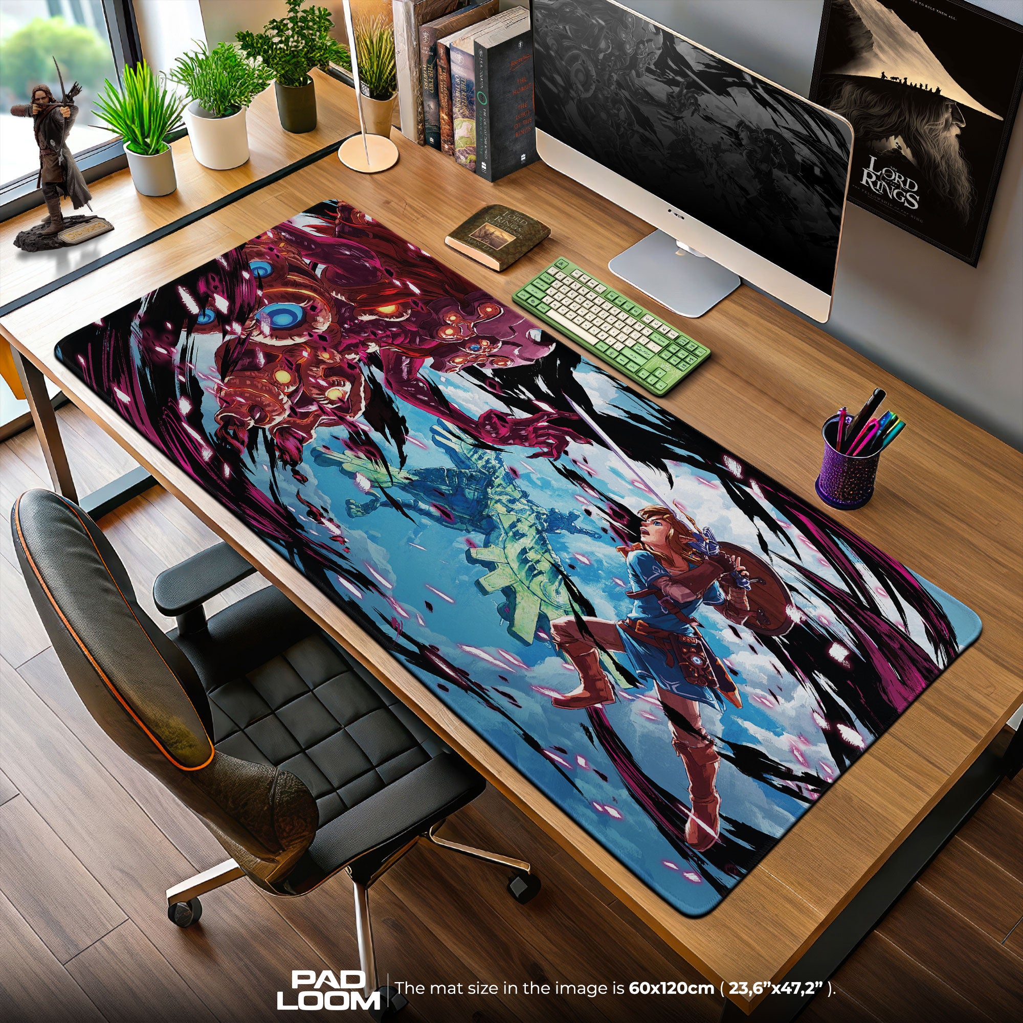 Zelda Guardian Battle Mouse Pad, Game Gamer Desk Mat
