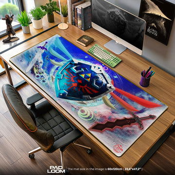 Zelda Hylian Shield Mouse Pad, Game Gamer Desk Mat