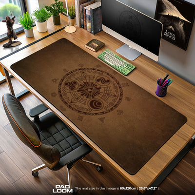 Zelda Hyrule Emblem Mouse Pad, Game Desk Mat