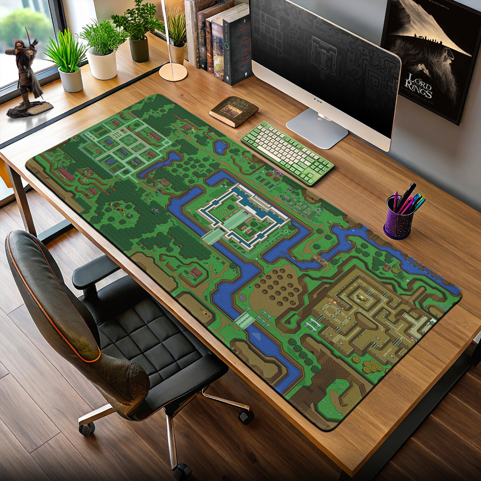 Zelda Hyrule Map Mouse Pad – Retro Gaming Desk Mat