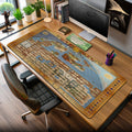 Zelda Hyrule Royal Map Mouse Pad – Fantasy Desk Mat Padloom