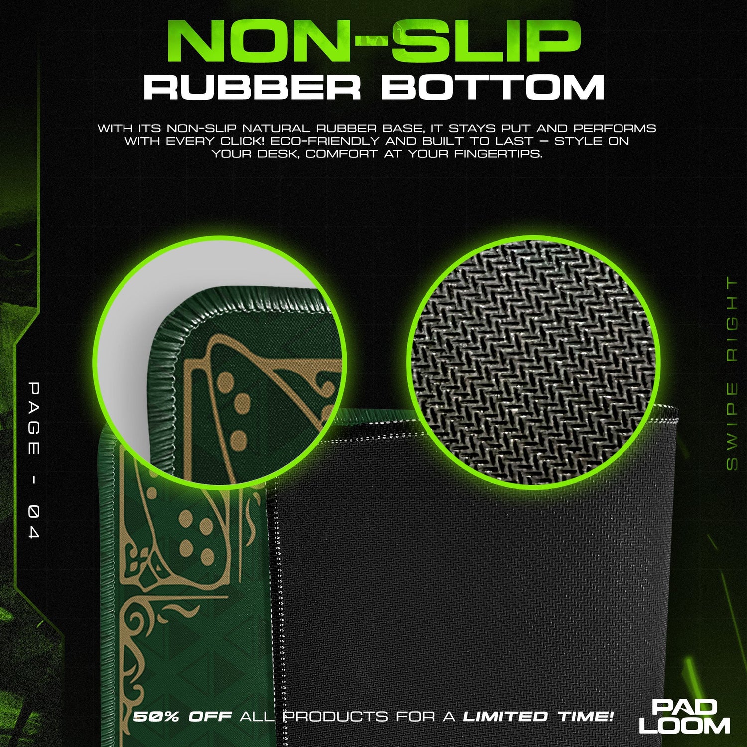 Zelda Hyrule Seal Mouse Pad, Game Gaming Desk Mat Padloom