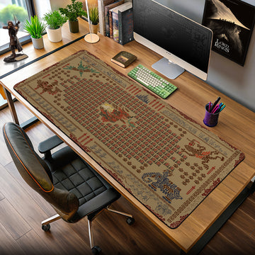 Zelda Hyrule Tapestry Mouse Pad – Fantasy Desk Mat