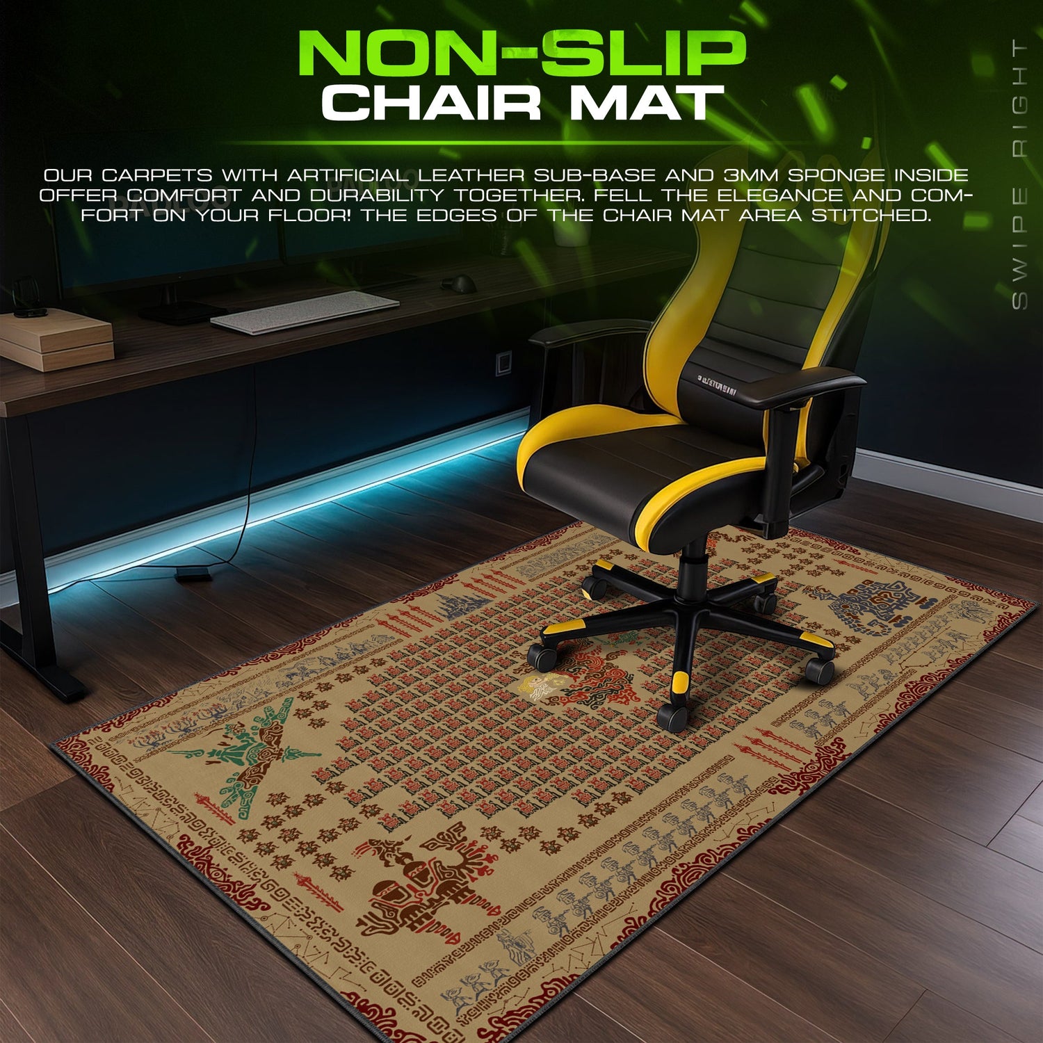 Zelda Hyrule Tapestry Mouse Pad – Fantasy Desk Mat Padloom
