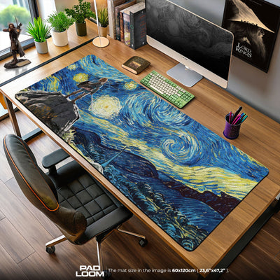 Zelda Link Mouse Pad, Starry Night Game Desk Mat