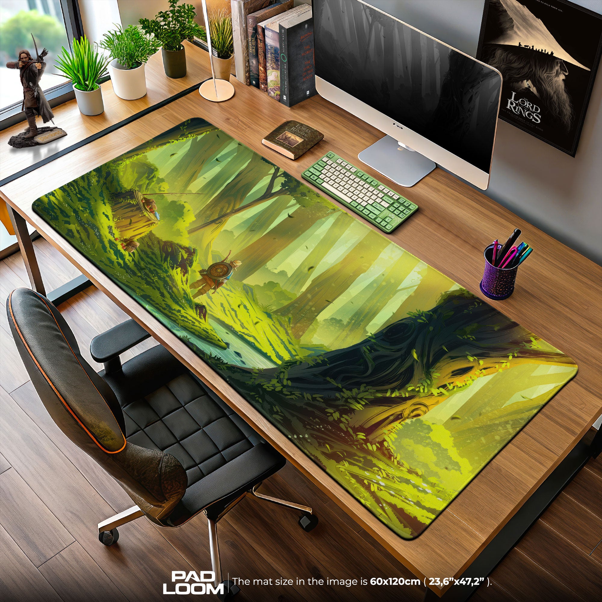 Zelda Lost Woods Mouse Pad, Game Gamer Desk Mat