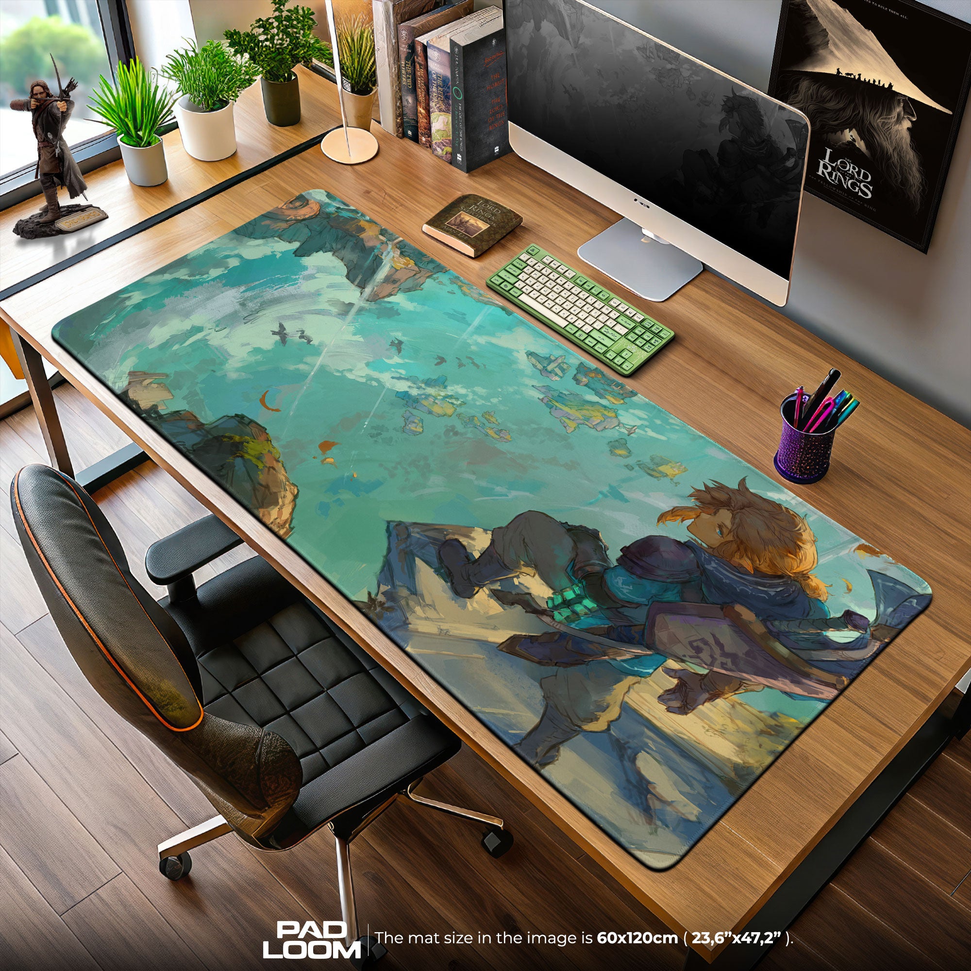 Zelda Sky Islands Mouse Pad, Game Gamer Desk Mat