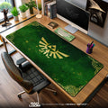 Zelda Triforce Emblem Mouse Pad, Game Gaming Desk Mat Padloom