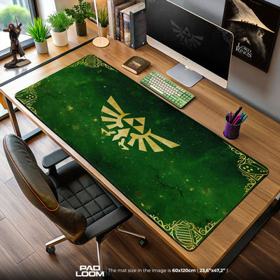 Zelda Triforce Emblem Mouse Pad, Game Gaming Desk Mat
