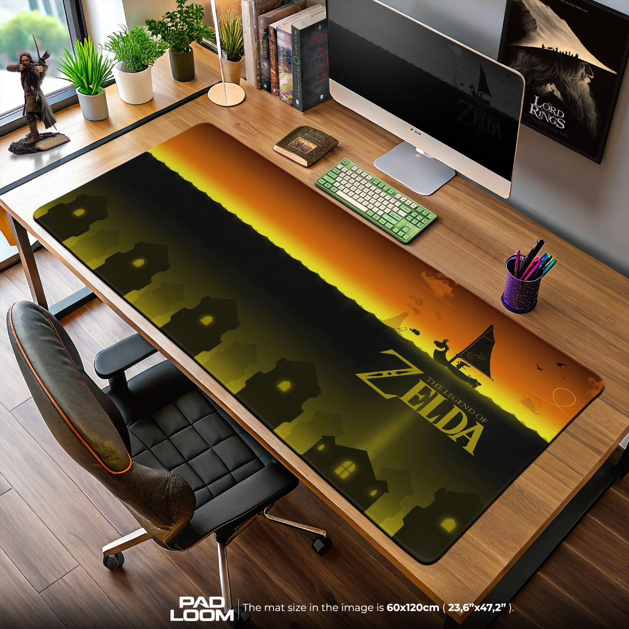 Zelda Wind Sail Mouse Pad, Game Gamer Desk Mat