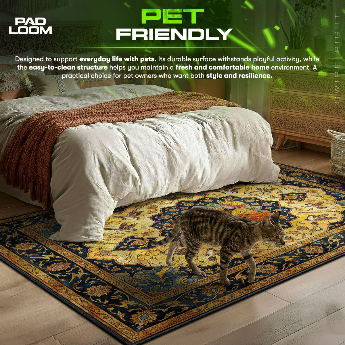 Zenitsu Agatsuma Thunder Breathing Rug - Demon Slayer Chair Mat