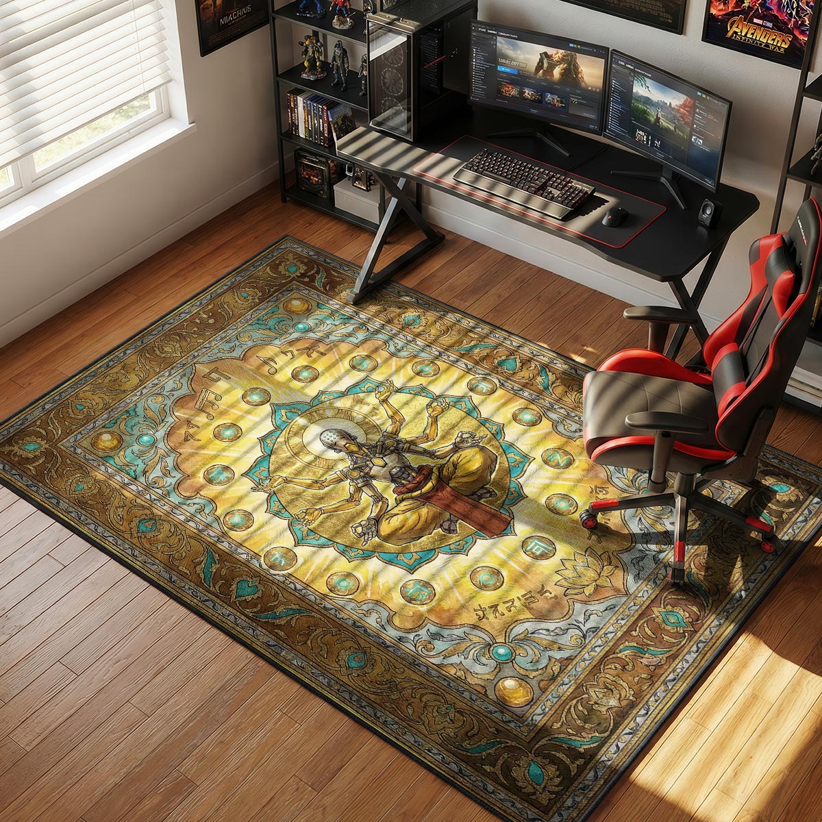 Zenyatta Transcendence Rug - Overwatch Chair Mat