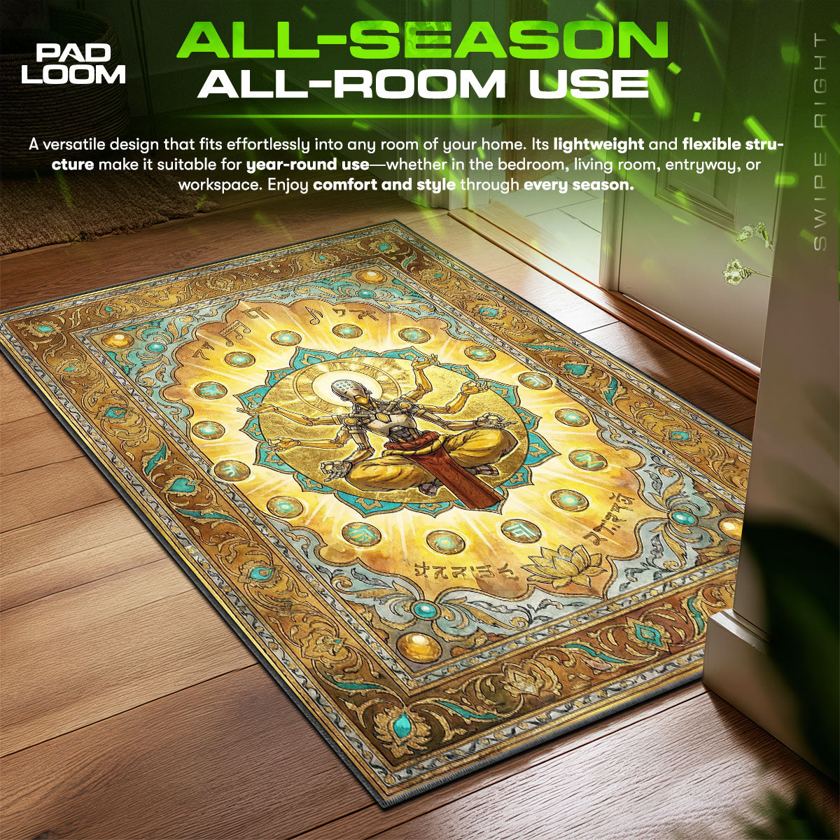 Zenyatta Transcendence Rug - Overwatch Chair Mat