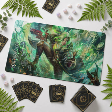 Zeri Spark Playmat - LoL Riftbound TCG Mat
