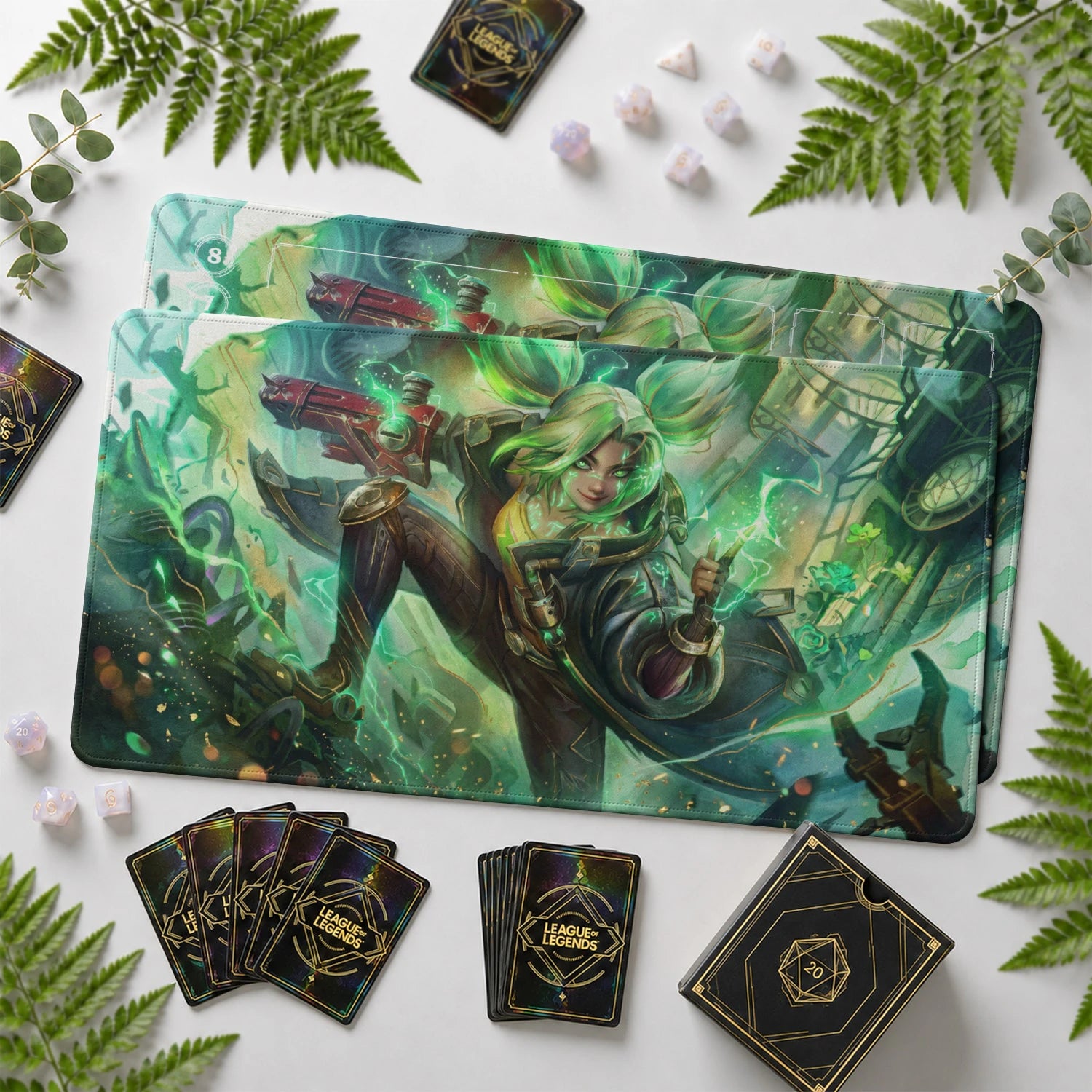 Zeri Spark Playmat - LoL Riftbound TCG Mat