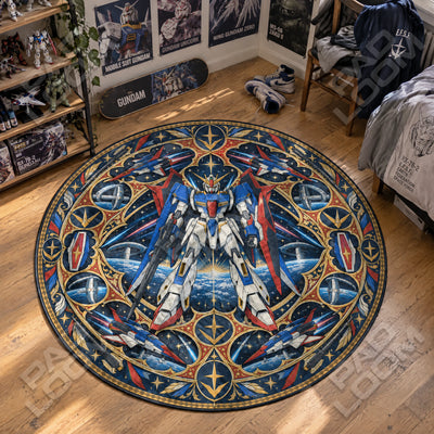 Zeta Orbit Round Rug - Gundam Chair Mat