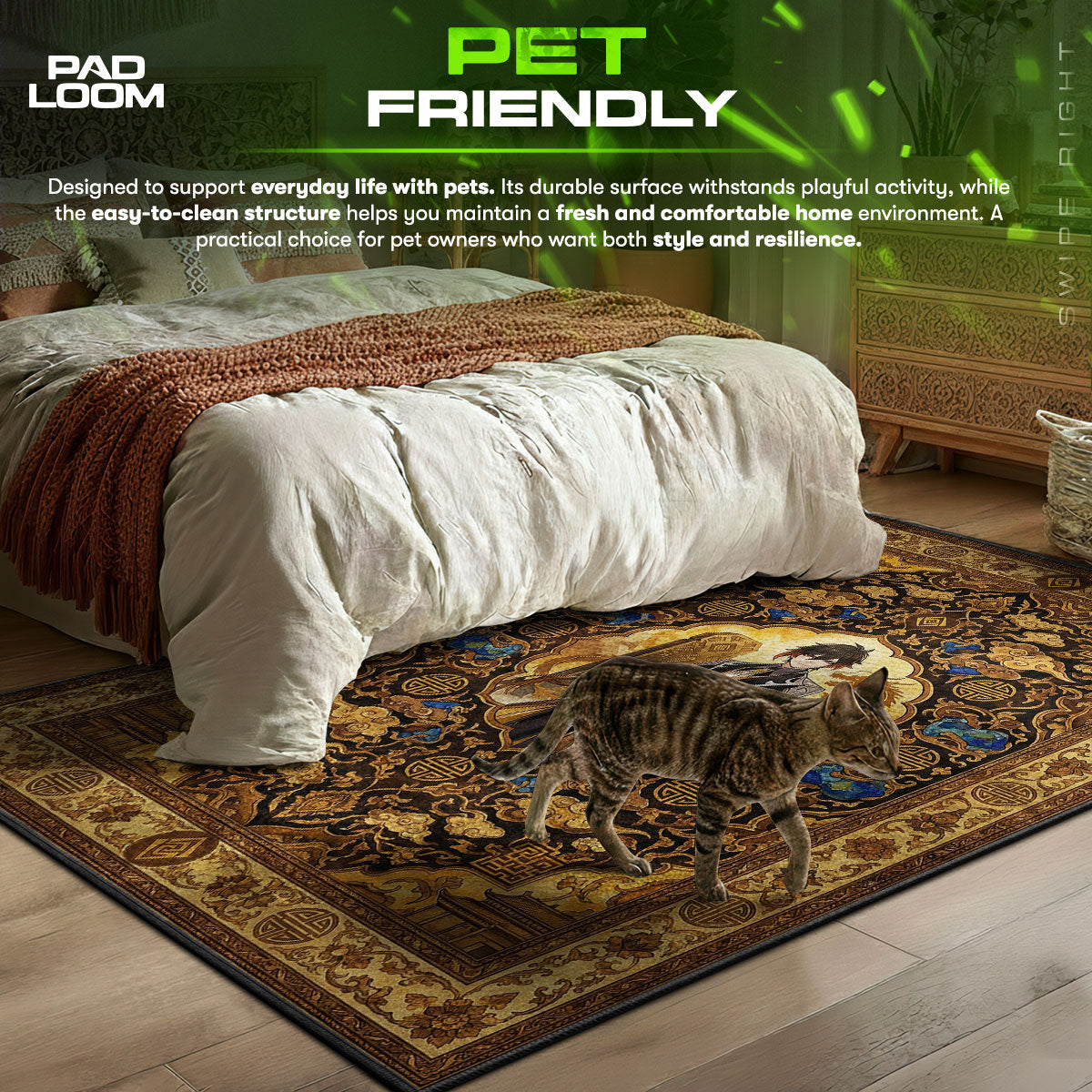 Zhongli Geo Lord Rug - Genshin Impact Chair Mat