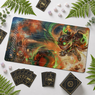 Ziggs Bombast Playmat - LoL Riftbound TCG Mat