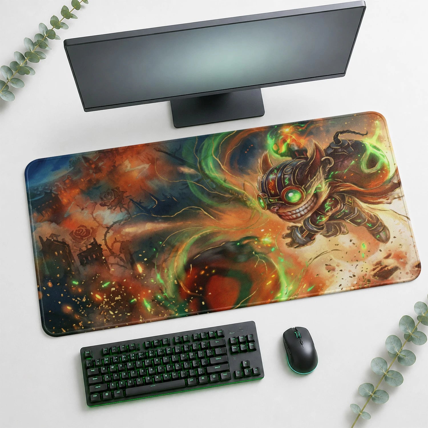 Ziggs Bombast Playmat - LoL Riftbound TCG Mat