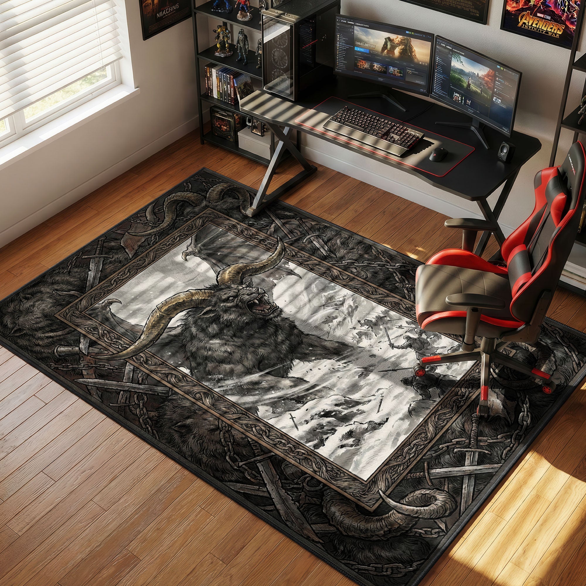 Zodd Immortal Apostle Battle Berserk Chair rug — main product view