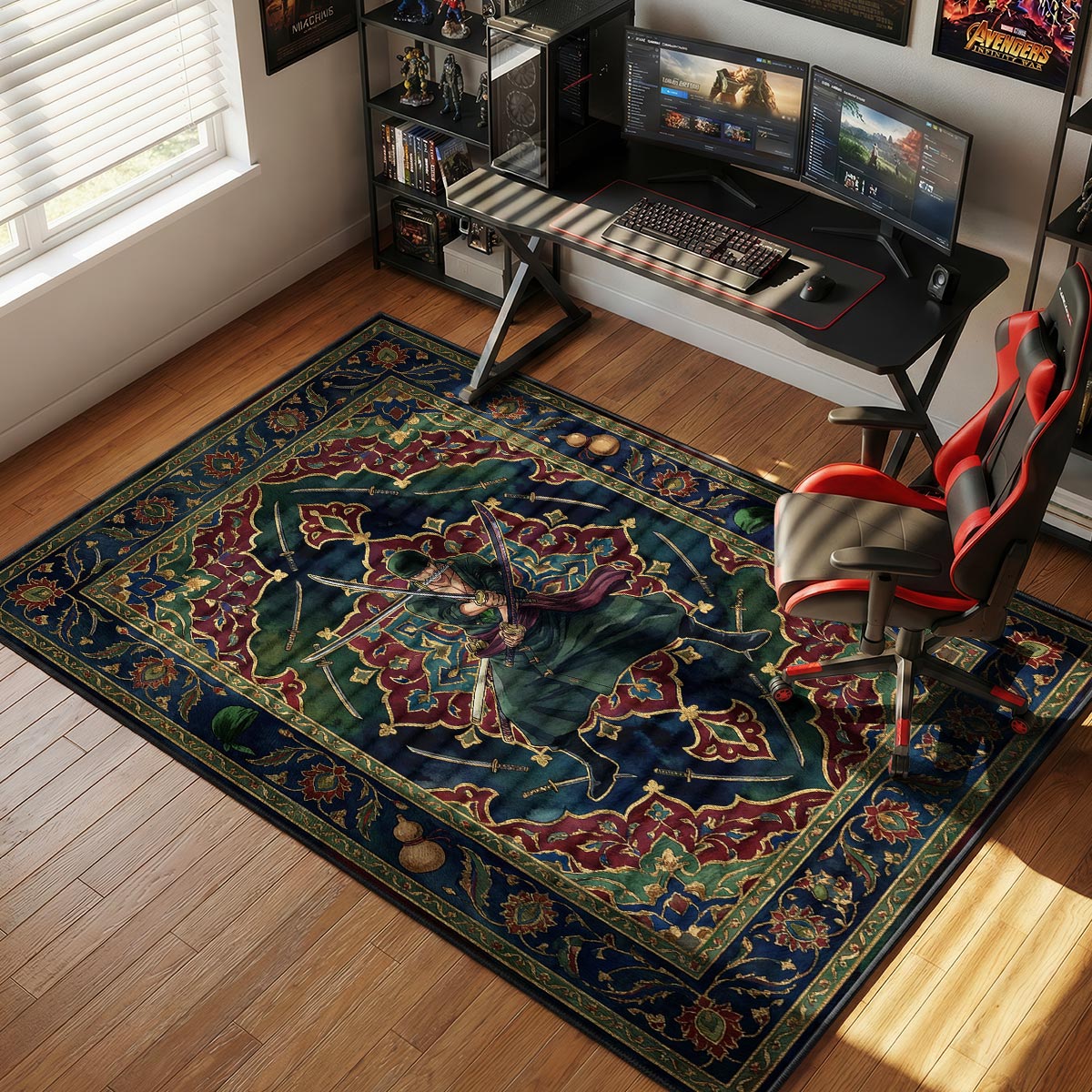 Roronoa Zoro One Piece Chair rug — main product view