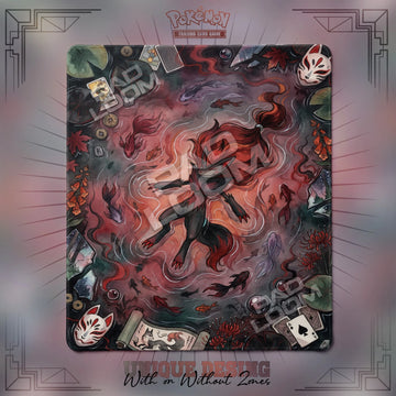 Zoroark Illusion 2-player Pokemon TCG playmat, 24x28 in duel mat design