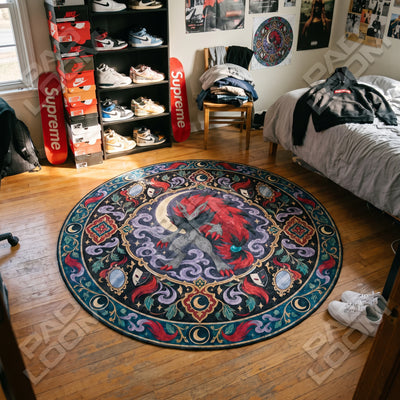 Zoroark Moonlit Round Rug - Pokemon Chair Mat