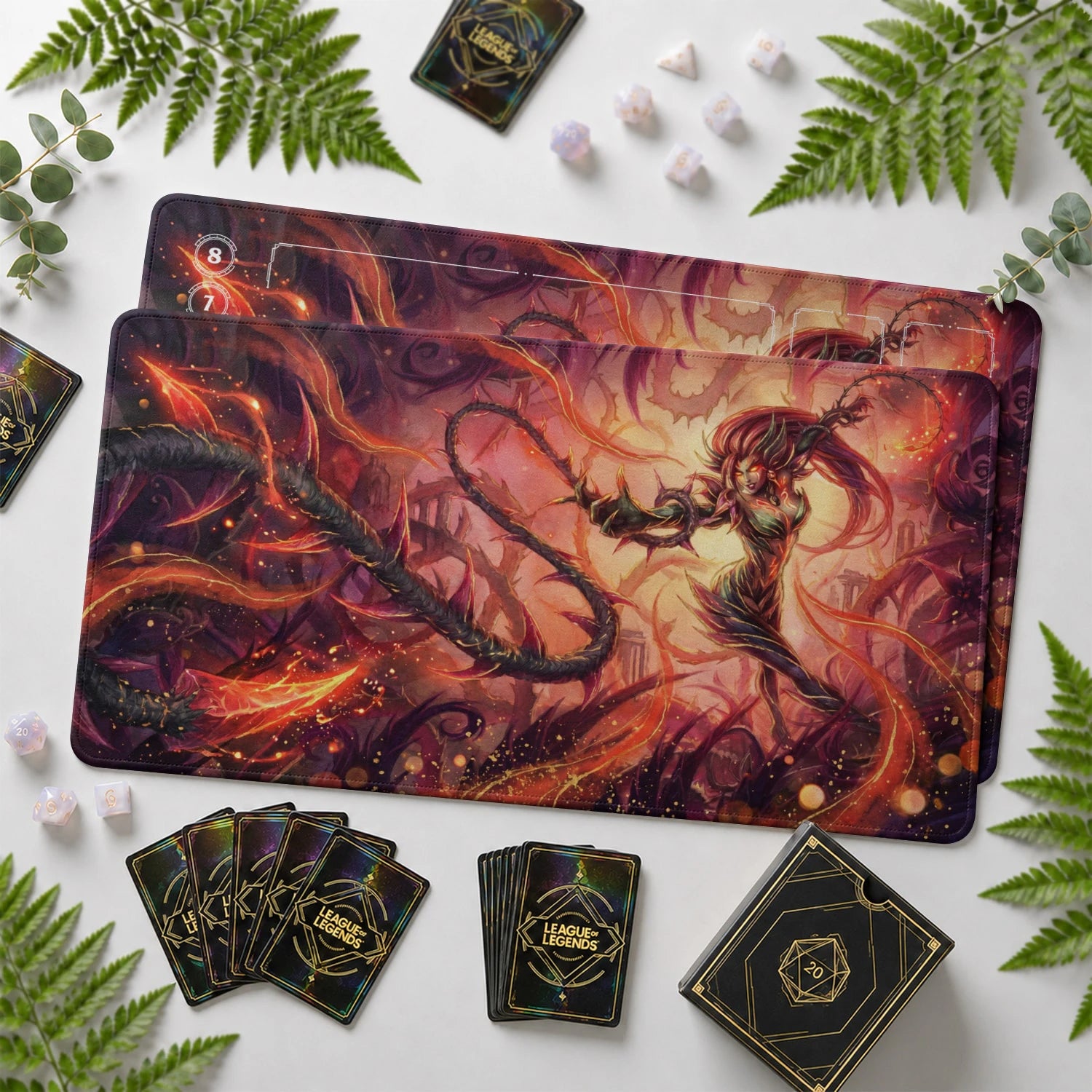 Zyra Inferno Playmat - LoL Riftbound TCG Mat