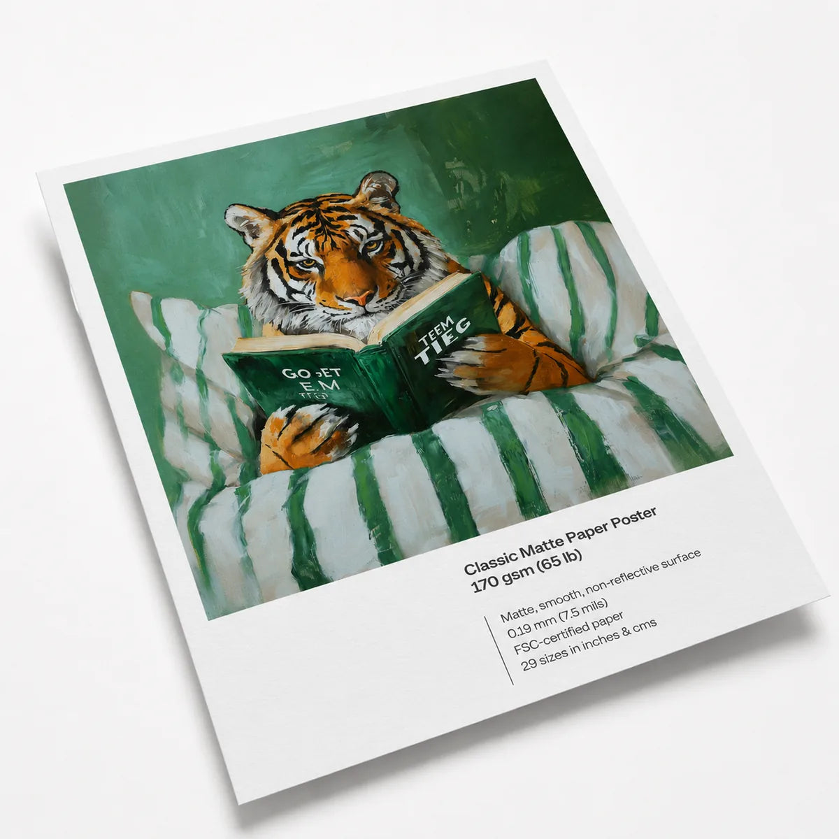Klassisches Mattpapier-Poster, 170 g/m2, blendfreie Oberflaeche